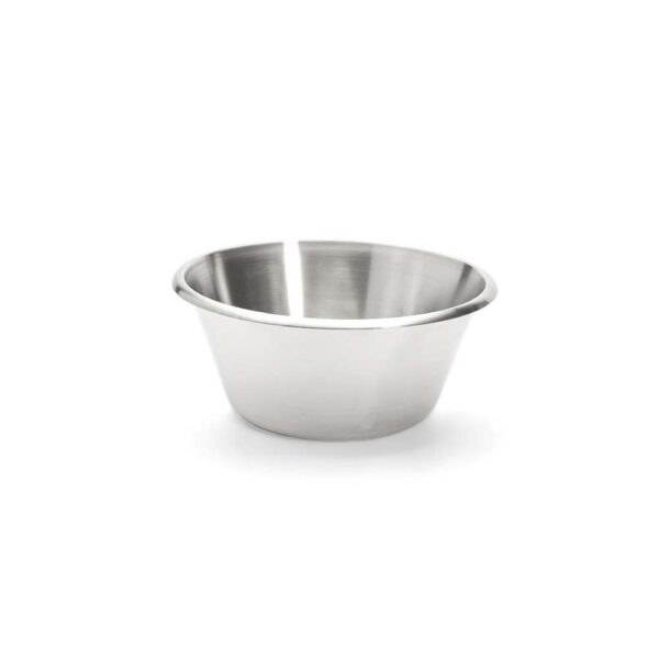 BACIA DE INOX RASA SEM ALÇA 24 CM