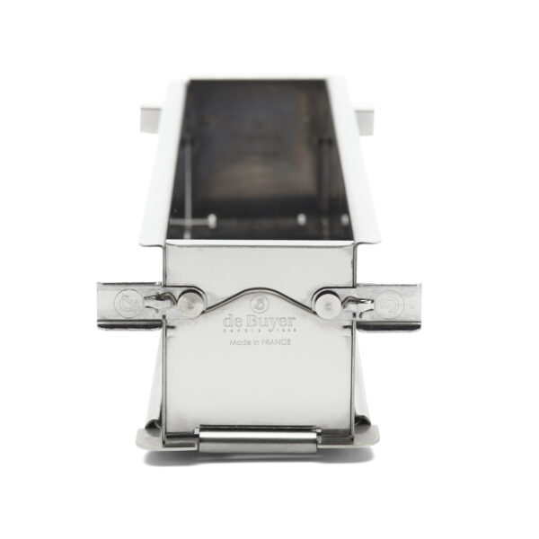 MOLDE PERFURADO P/ PATE CROUTE EM ACO INOX GEOFORMA DOBRAVEL 35X7X7 5CM